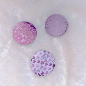 Pink theme collapsible Expandable multi functional phone grips set of 3